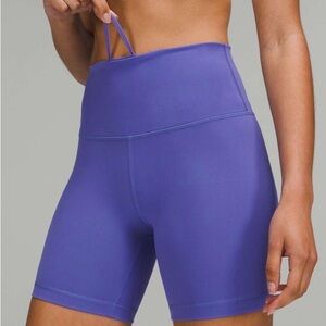 Lulu Wunder Train High-Rise Short 6" in Charged Indigo